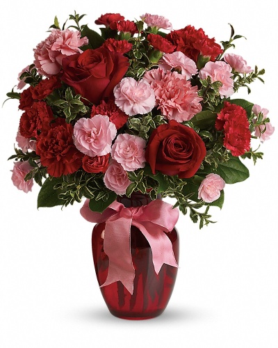 Dance with Me Bouquet with Red Roses