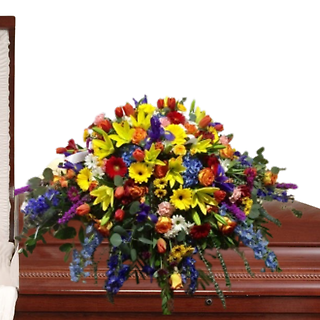 Colorful Reflections Casket Spray