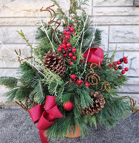 Winter\'s Wish Patio Pot